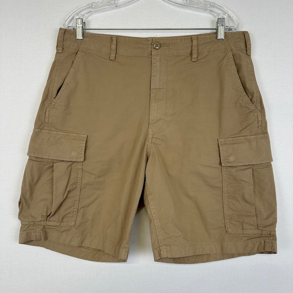 Uniqlo Cargo Shorts Khaki Tan Utility Outdoor Men's Size L